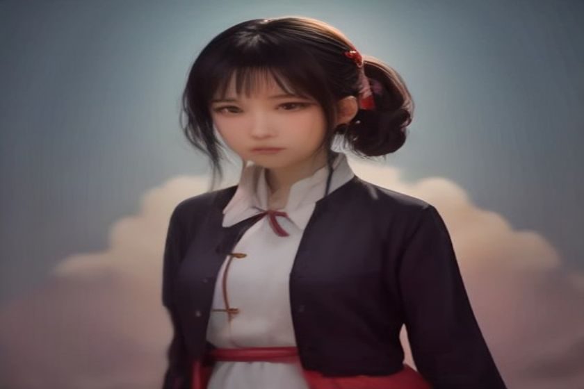 武则天秘史剧情场景，唐代宫廷金碧辉煌大殿内身着华服的女主角正襟危坐，气势威严，光线从侧面打入营造历史感